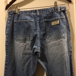 DKNY Vintage womens petite straight Leg baggy 7.5” leg opening Jeans size 4P